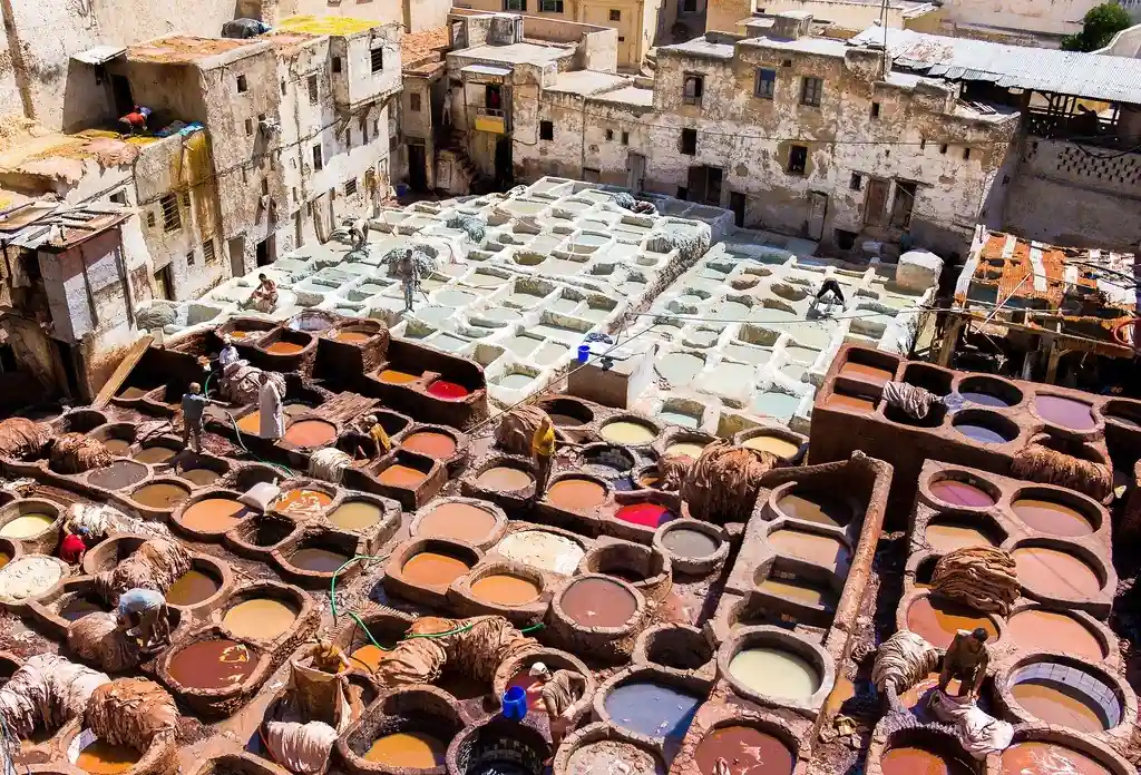 Fes historic medina view
