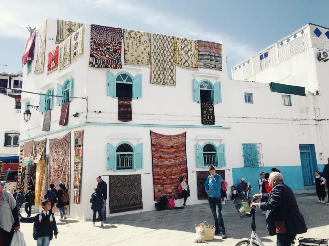Whitewashed streets of Asilah medina