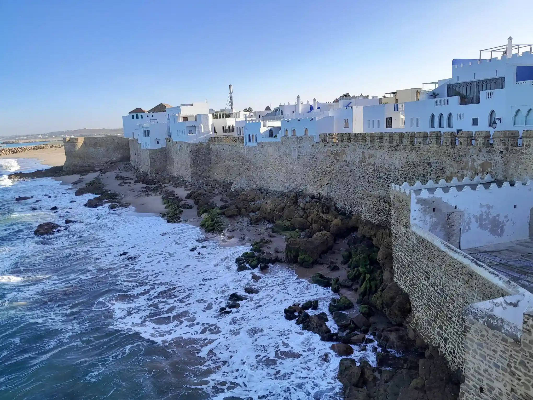 Coast walls of ocean-side Asilah
